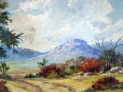 M De Lange - Landscape - A beautiful oil painting!! Bid now!!