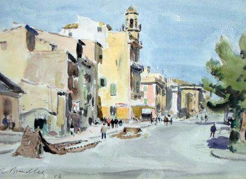 Robert Broadley - Street scene - A stunning painting!! - Investment art!!