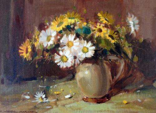 Wessel Marais - Still life flowers - Investment art at its finest!! Invest now!!