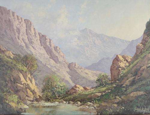 Gabriel de Jongh - SA Master - Bains Kloof - Investment art at its finest!! Bid now!!