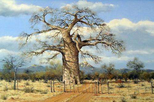 Johann Koch - Landscape with buck - Amazing detail! - Amazing investment art!! Bid now!!