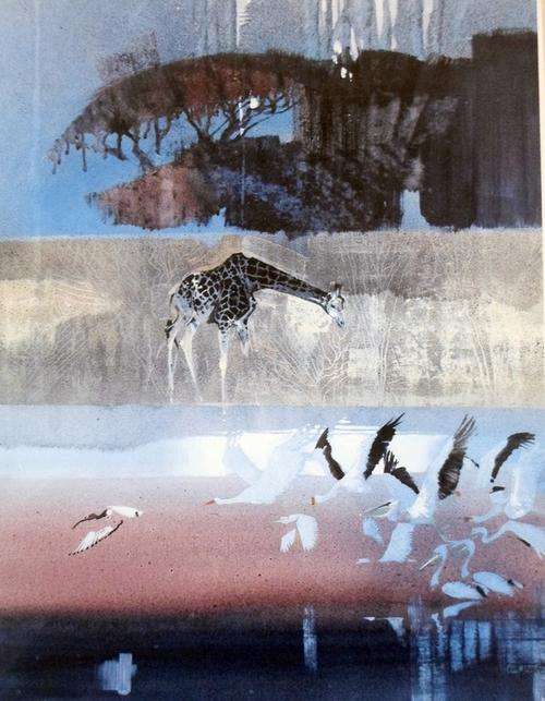 Keith Joubert - Limited edition Lithoprint - White Pelican - Its beautiful! Offered at a low price!!