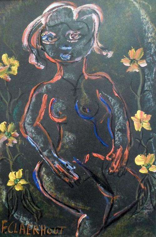 After Frans Claerhout - Abstract woman - A little stunner, bid now!!