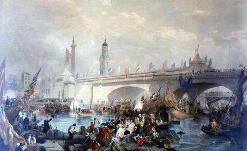 Opening of London Bridge - High quality print