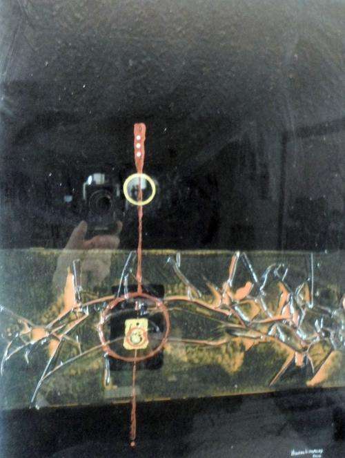 Hilton Edwards - Acrylic with glaze relieve work