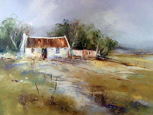 Barbara Ploner - Farmscene - A massive stunner! - What a find, bid now!!