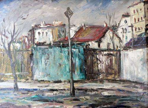 Giorgio Pagi - Streetscene - A magnificent painting! Bid now!