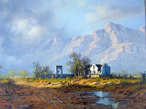 Hentie Meyer -Farmscene stunner - Investment art at a giveaway price! Act fast, bid now!