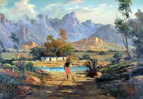 JL Faure - Landscape art at its finest!! - A stunning painting!! Bid now!!