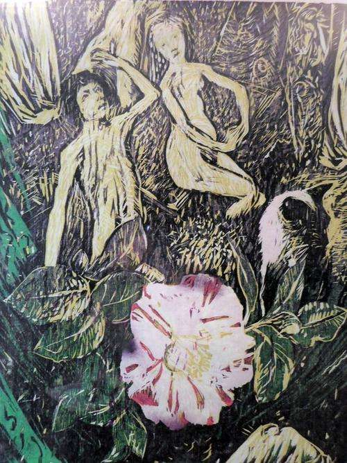 Louis van Heerden - Abstract Adam and Eve - A beautiful piece of art! Bid now!