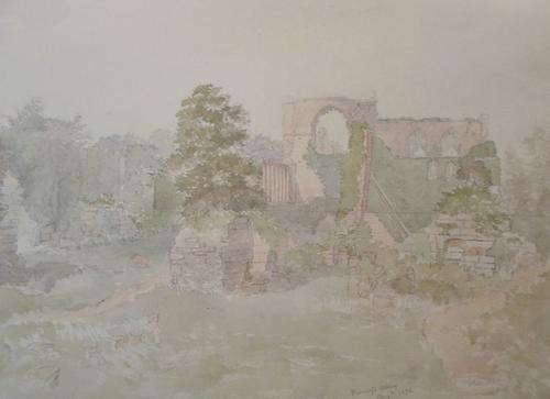 AW Rich - Furness Abbey Lane - 1876