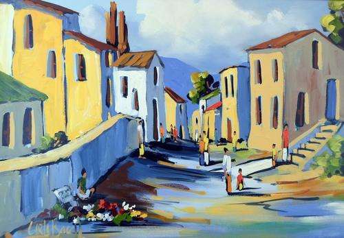 Carla Bosch - Malay Quarter - 89cm x 59cm Absolutely stunning!! - Get it now!!