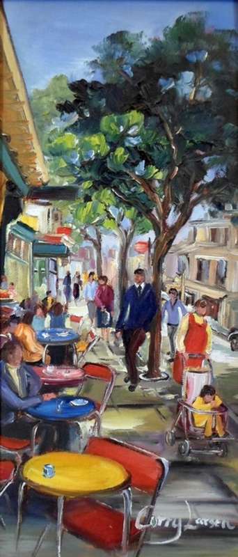 Corry Larsen - Street cafe - A little treasure! Low price, act fast!!