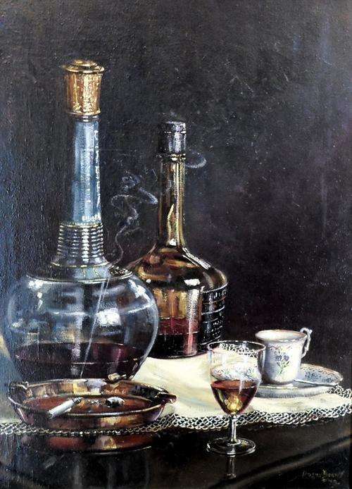 Roger Brews - Still life - A stunning painting!! Giveaway price, act fast and bid now!
