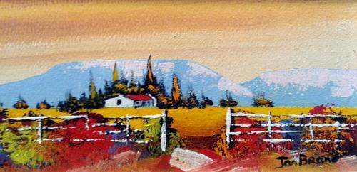 Jan Brand - Karoo sunset - A beautiful little treasure! - Low low price, bid now!