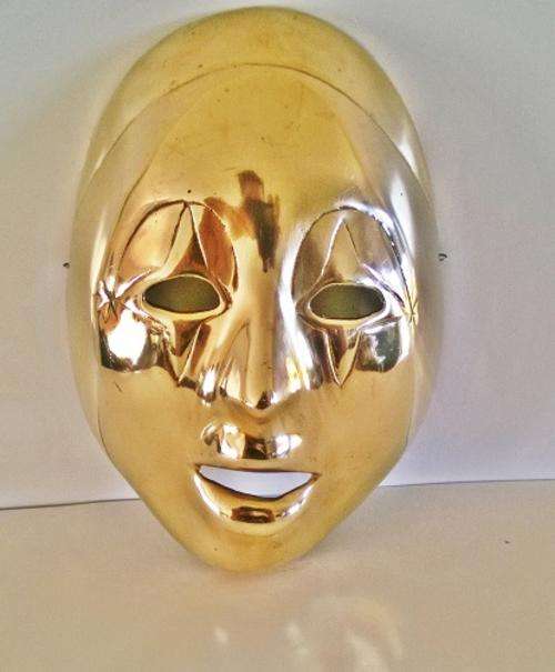 Carnaval Mask solid Brass