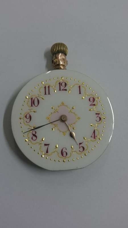 Antique ladies pocket watch mechanism