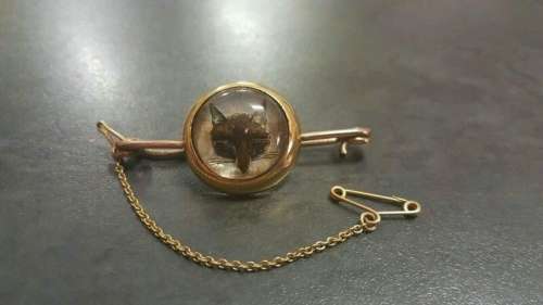 9ct Fox brooch circa 1900