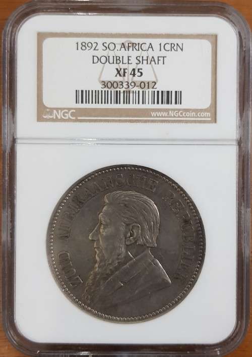 1892 ZAR 5 shillings | Double Shaft