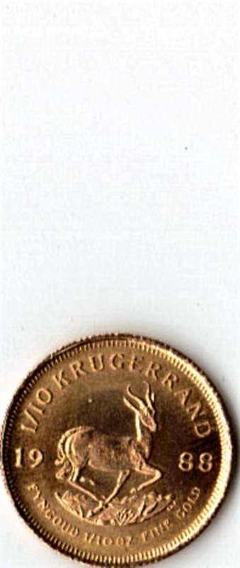 ##CRAZY LOW START## 1988 1/10 Kruger Rand