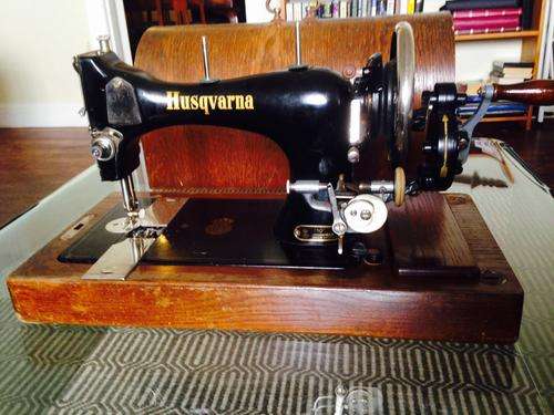 Antique Husqvarna Hand Crank Sewing Machine