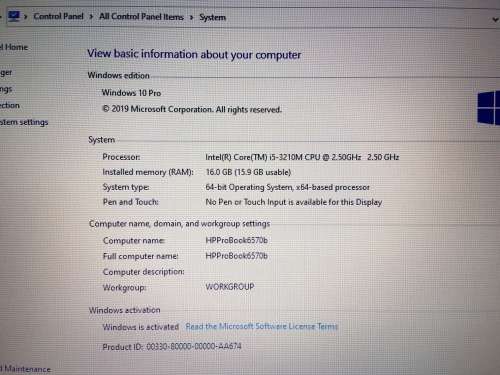 HP 6570b Laptop