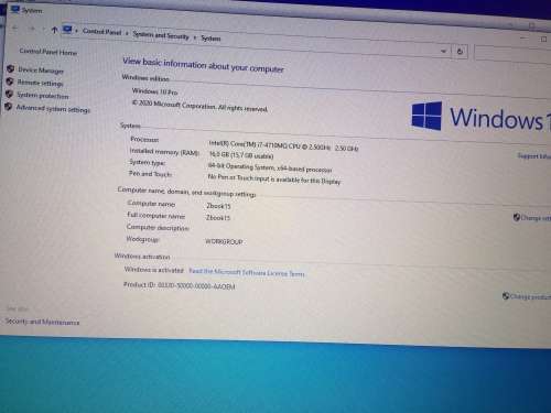 HP Zbook 15 G2