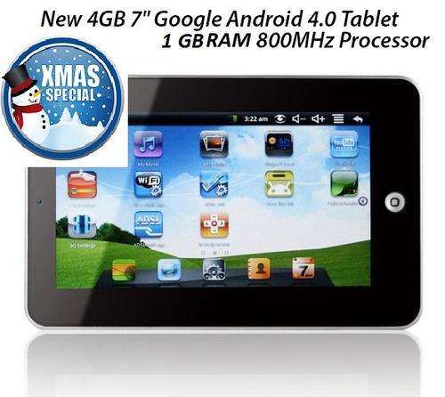 Limited Offer! *Free Shipping + Gift* New 4GB 7" Google Android 4.0 Tablet 1GB RAM 800MHz