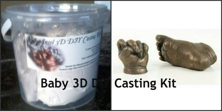 Baby 3D DIY Casting Kit 0 - 1 year ( 4 castings )