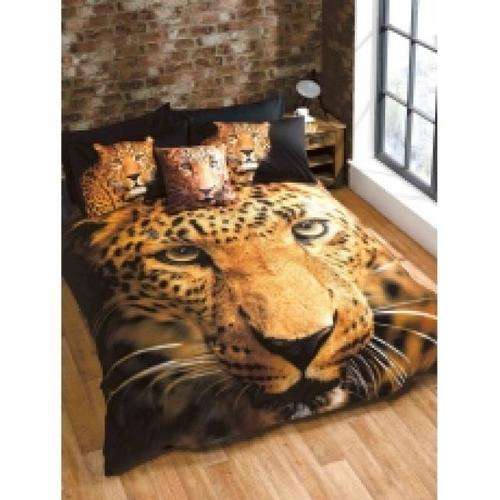 LEOPARD DUVET PHOTO- 3D DUVET SET DOUBLE