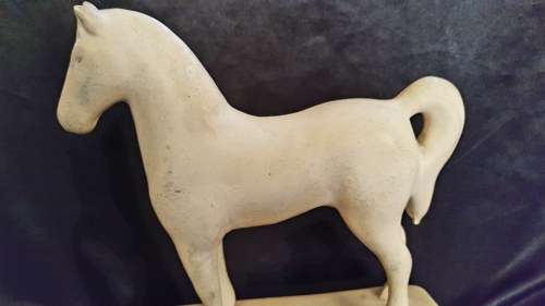 Unique white horse /Wit perd whiskey bar ornament (Ceramic)