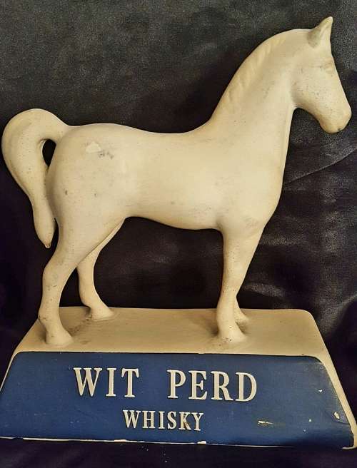 Unique white horse /Wit perd whiskey bar ornament (Ceramic)