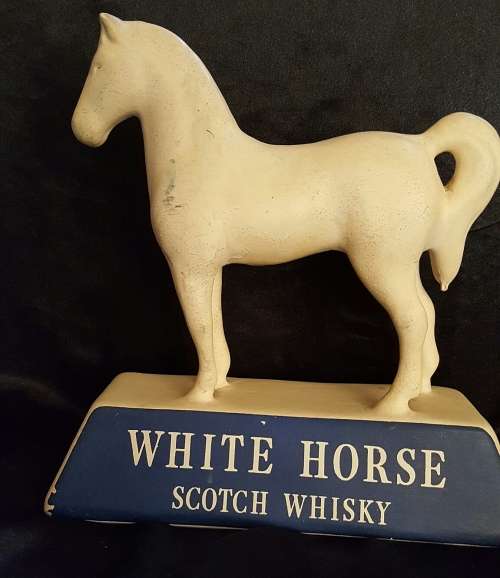 Unique white horse /Wit perd whiskey bar ornament (Ceramic)