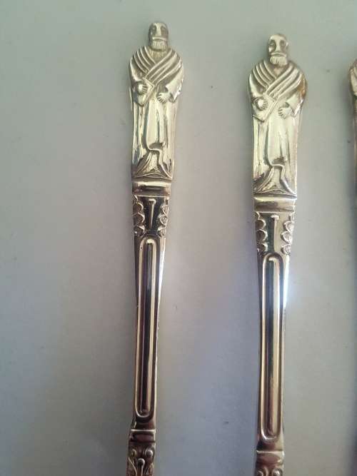 Sipelia registered Apostel cake fork set (6 Forks)Made  EPNS Sheffield England