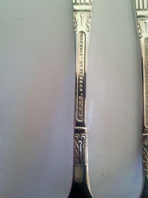 Sipelia registered Apostel cake fork set (6 Forks)Made  EPNS Sheffield England
