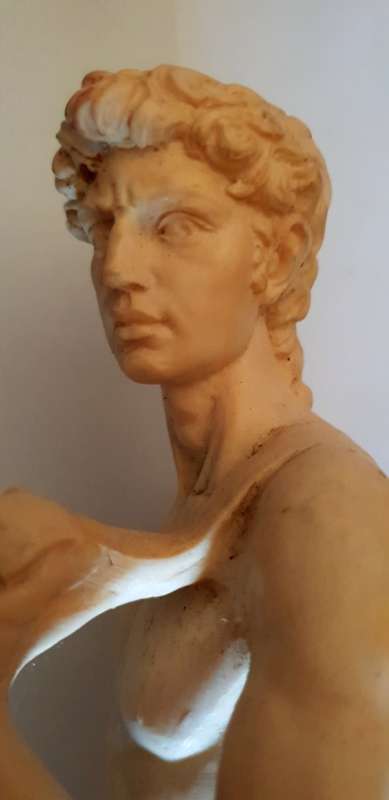 Very detailed Sculpture of a man made by A. Santini (Italy)