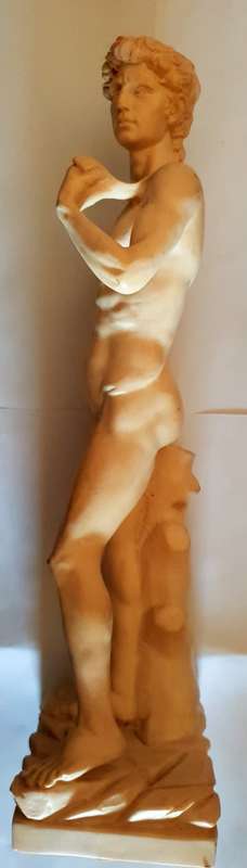 Very detailed Sculpture of a man made by A. Santini (Italy)