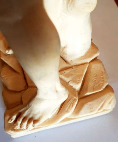 Very detailed Sculpture of a man made by A. Santini (Italy)