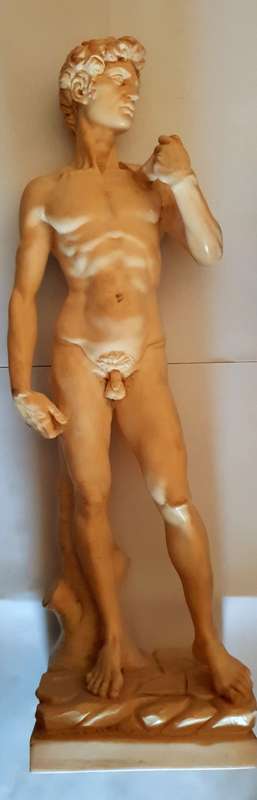 Very detailed Sculpture of a man made by A. Santini (Italy)
