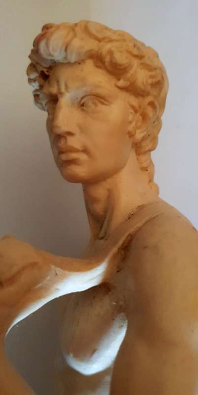 Very detailed Sculpture of a man made by A. Santini (Italy)