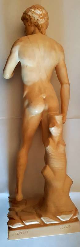 Very detailed Sculpture of a man made by A. Santini (Italy)