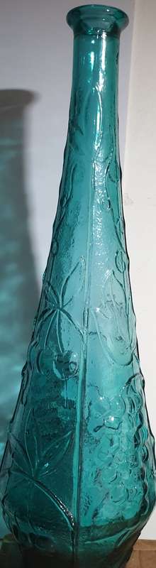 Blue salt bottle 1960-1969 Made in Italy  by Empoli
