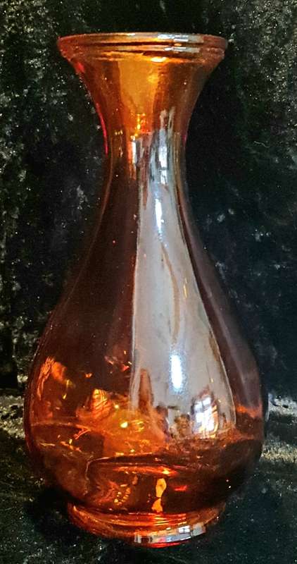 Vibrant orange vase