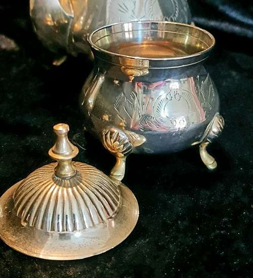 Antique Brass Tea Coffee Set