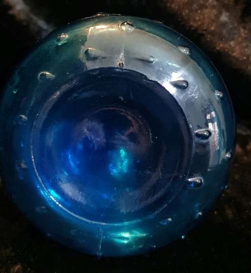 Blenko Mid Century Blue Glass  Vase
