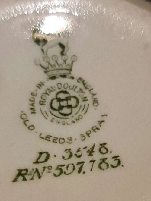 Vintage Royal Doulton Old Leeds Spray Trio