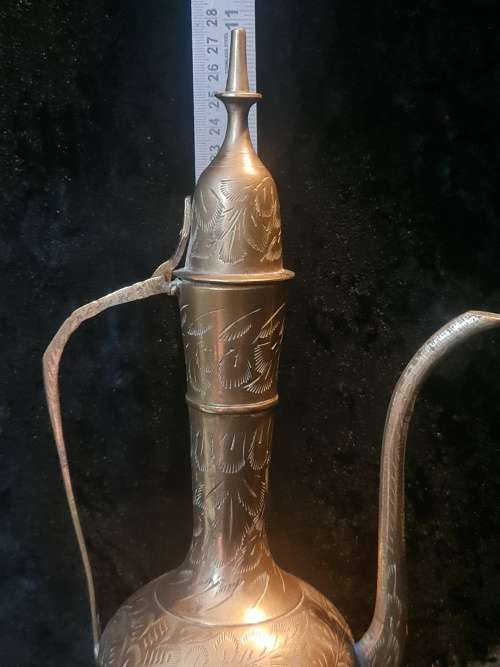 2 x Vintage Indian Brass Ewers