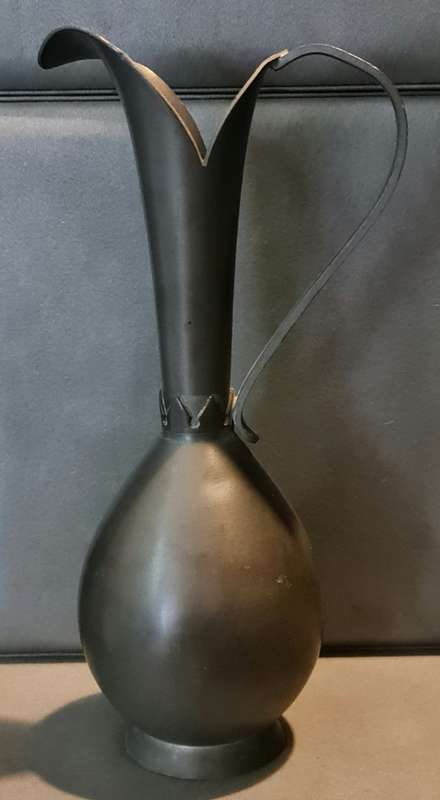 Vintage Norway Pewter Pitcher Haugrud Stamped