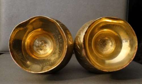 Beautiful set of etched Indian rose water / incense diffuser