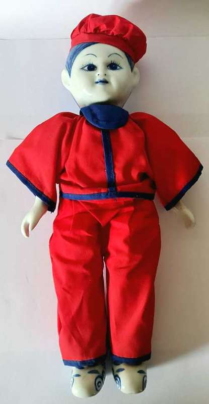 Vintage Japanese porcelain boy doll